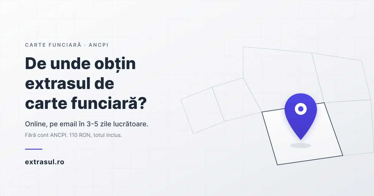 De unde obțin extrasul de carte funciară — online, pe email, prin extrasul.ro