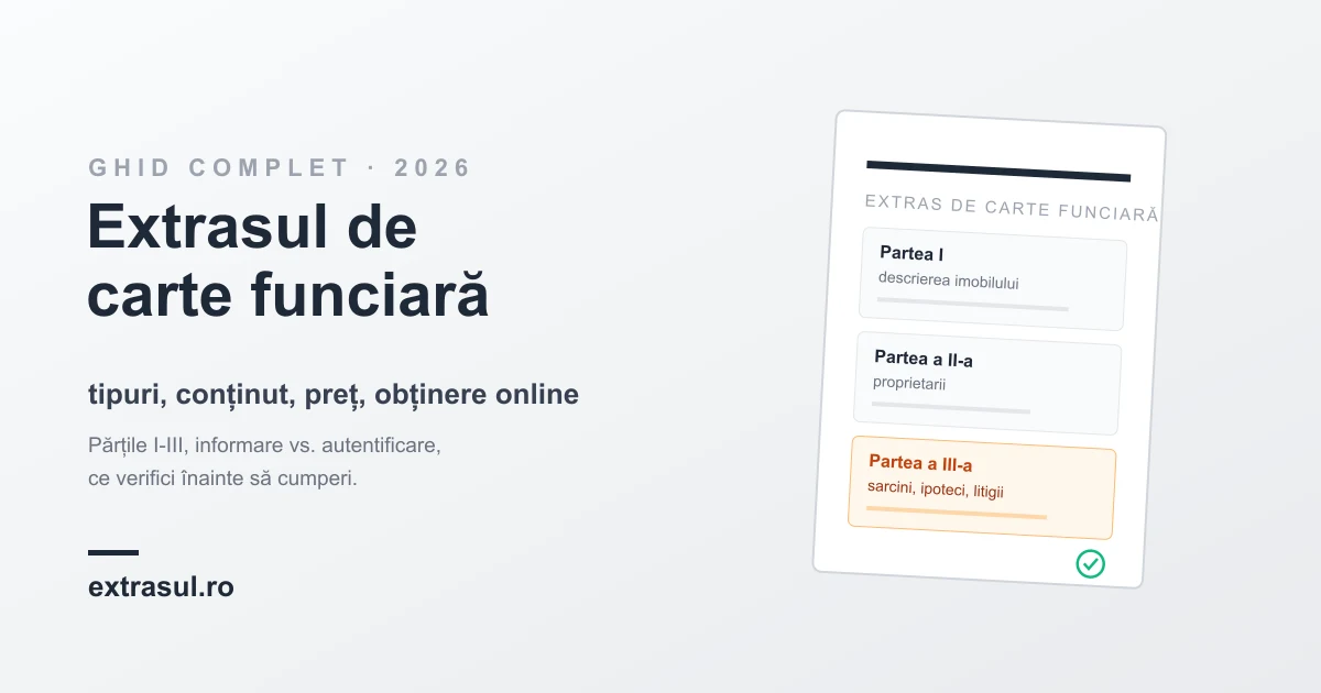 Extras de carte funciară — ghid complet: tipuri, conținut, cost, obținere online